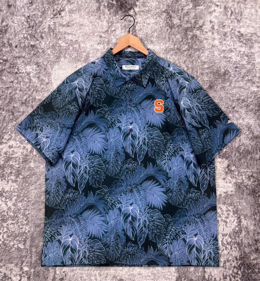 Tommy Bahama Shirt XL Mens Syracuse University The Bahama Coast Button Down